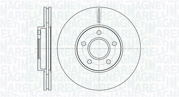 MAGNETI MARELLI Тормозной диск 361302040130